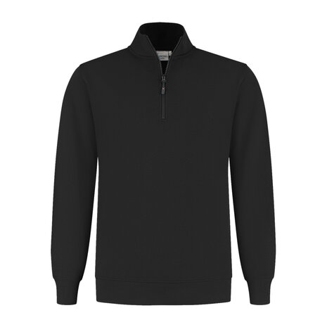 Zipsweater Lux Black XS t/m 6XL (Leverbaar januari 2026)