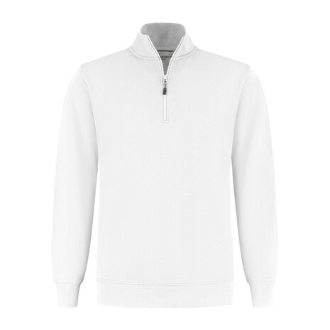 Zipsweater Lux White XS t/m 6XL (Leverbaar januari 2026)