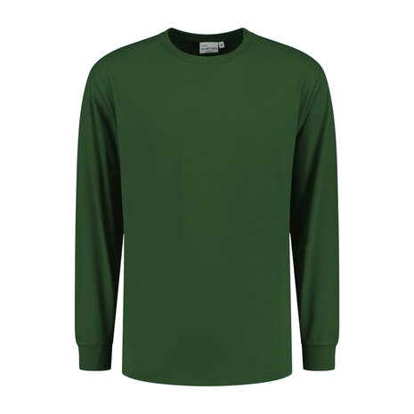 T-shirt Ledburg Long sleeve Bottle Green XS t/m 6XL 