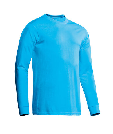 T-shirt James Long Sleeve Aqua  S t/m 3XL