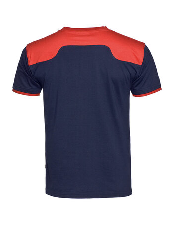 T-Shirt Ti&euml;sto Real Navy / Red  S t/m 5XL (Maat L en 5XL leverbaar vanaf 10-05-2025)
