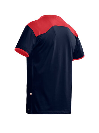 T-Shirt Ti&euml;sto Real Navy / Red  S t/m 5XL (Maat L en 5XL leverbaar vanaf 10-05-2025)