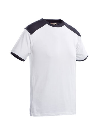 T-Shirt Ti&euml;sto  White / Graphite  S t/m 5XL 
