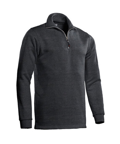 Zipsweater Alex Dark Grey  S  t/m  5XL (Maat L niet leverbaar)