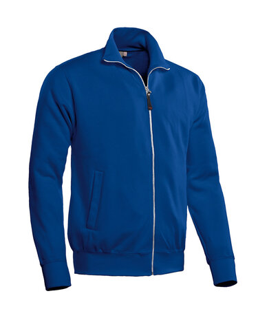 Full zip Sweatjack Onno Royal Blue  S  t/m  3XL (Maat 3XL niet leverbaar)