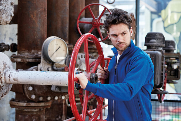 Full zip Sweatjack Onno Red  S  t/m  3XL (Maat M en L niet leverbaar)