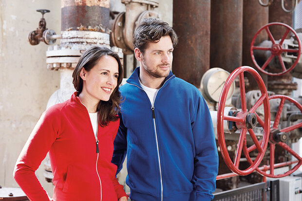 Full zip Sweatjack Anna Ladies Royal Blue  XS  t/m XXL (Maat M en XXL niet leverbaar)