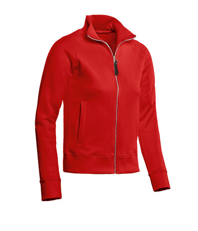 Full zip Sweatjack Ladies Anna Red  XS  t/m  XXL