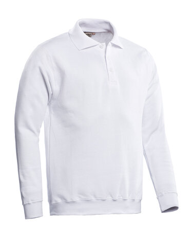 Polosweater Robin White  XS  t/m 5XL
