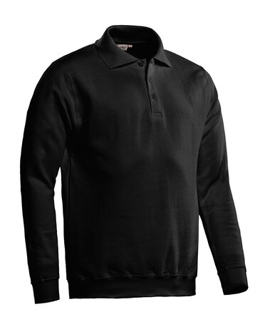 Polosweater Robin Black  XS  t/m  5XL 