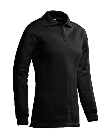 Polosweater Rick Ladies Black  XS  t/m  XXL (Maat XS leverbaar vanaf 08-06-2025)