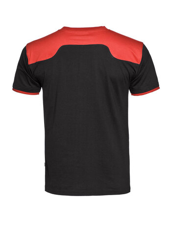 T-Shirt Ti&euml;sto  Black / Red S t/m 5XL (Maat 4XL leverbaar vanaf 30-05-2024)