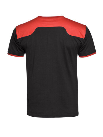 T-Shirt Ti&euml;sto  Black / Red S t/m 5XL (Maat 5XL leverbaar vanaf 26-04-2024)