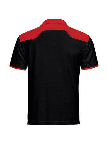 Poloshirt Tivoli Black / Red  XS t/m 5XL 