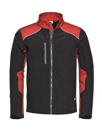 Softshell Jacket Tour Black/Red   S  t/m  5XL (Maat 3XL leverbaar vanaf 22-05-2025)
