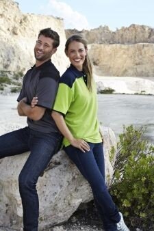 Poloshirt Tivoli Ladies  Lime / Real Navy  XS t/m  XXL