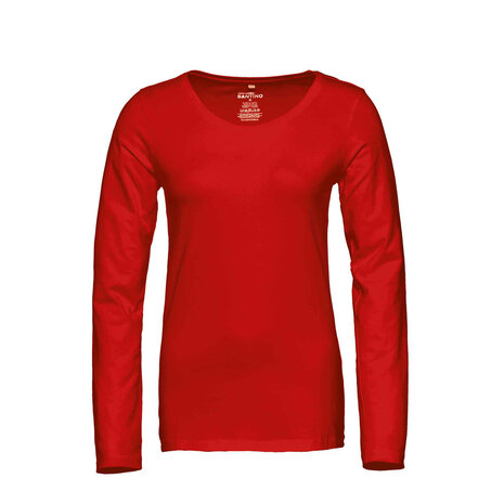 T-shirt Juna Long Sleeve Red XS t/m XXL 