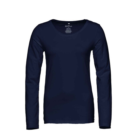 T-shirt Juna Long Sleeve Real Navy XS t/m XXL (Maat L leverbaar vanaf 24-05-2024)