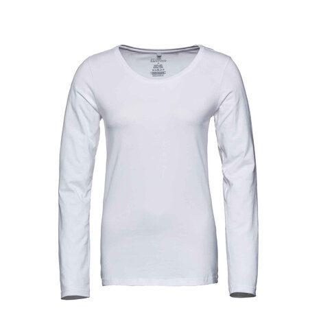 T-shirt Juna Long Sleeve White  M t/m XXL (Let op: uitlopend!)