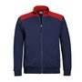 Sweatvest Toronto Real Navy / Red  S t/m 5XL (Maat XXL leverbaar vanaf 25-05-2025)