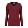 T-shirt Ledburg Ladies Long sleeve Burgundy XS t/m 6XL 