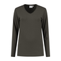 T-shirt Ledburg Ladies Long sleeve Charcoal XS t/m 6XL 