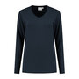 T-shirt Ledburg Ladies Long sleeve Dark Navy XS t/m 6XL (Maat XS, S en M niet leverbaar)