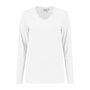 T-shirt Ledburg Ladies Long sleeve White XS t/m 6XL 