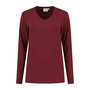 T-shirt Ledburg Ladies Long sleeve Burgundy XS t/m 6XL 