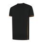 T-shirt Cal Black/Orange S t/m 5XL (Maat 4XL en 5XL leverbaar medio mei)