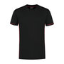 T-shirt Cal Black/Red S t/m 5XL (Maat 4XL en 5XL leverbaar medio mei)