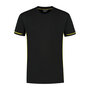 T-shirt Cal Black/Yellow S t/m 5XL (Maat 4XL en 5XL leverbaar medio mei)