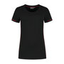 T-shirt Cal Ladies Black/Red XS t/m XXL (Maat XS en XXL leverbaar medio mei)