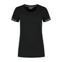 T-shirt Cal Ladies Black/Sport Grey XS t/m XXL (Maat XS en XXL leverbaar medio mei)