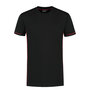 T-shirt Cal+ Black/Red S t/m 3XL (Leverbaar medio mei)