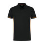 Poloshirt Carsen Black/Orange S t/m 5XL (Maat 4XL en 5XL leverbaar medio mei)