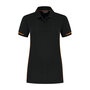 Poloshirt Carsen Ladies Black/Orange XS t/m XXL (Maat XS en XXL leverbaar medio mei)