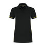 Poloshirt Carsen Ladies Black/Yellow XS t/m XXL (Maat XS en XXL leverbaar medio mei)