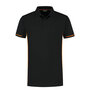 Poloshirt Carsen+ Black/Orange S t/m 3XL (Leverbaar medio mei)