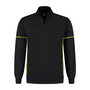 Zipsweater Collin Black/Yellow S t/m 5XL (Maat 4XL en 5XL leverbaar medio mei)