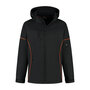 Softshell Jacket Curtis Black/Orange S t/m 5XL (Maat 4XL en 5XL leverbaar medio mei)