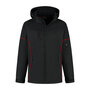 Softshell Jacket Curtis Black/Red S t/m 5XL (Maat 4XL en 5XL leverbaar medio mei)