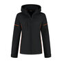 Softshell Jacket Curtis Ladies Black/Orange XS t/m XXL (Maat XS en XXL leverbaar medio juni)