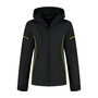Softshell Jacket Curtis Ladies Black/Yellow XS t/m XXL (Maat XS en XXL leverbaar medio juni)