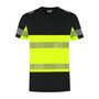 T-shirt Haris Black/Fluor Yellow S t/m 5XL