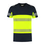 T-shirt Haris Real Navy/Fluor Yellow S t/m 5XL