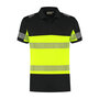 Poloshirt Heda Black/Fluor Yellow S t/m 5XL