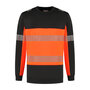 Sweater Hudson Black/Fluor Orange S t/m 5XL