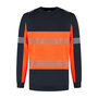 Sweater Hudson Real Navy/Fluor Orange S t/m 5XL