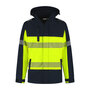 Softsthell Jacket Hinto Real Navy/Fluor Yellow S t/m 5XL